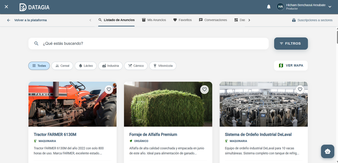 Marketplace de DATAGIA